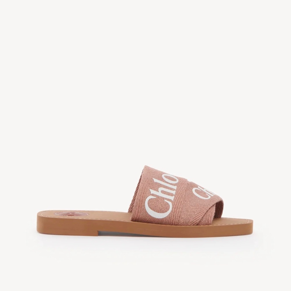 Chloe Delicate Pink Woody Sandals